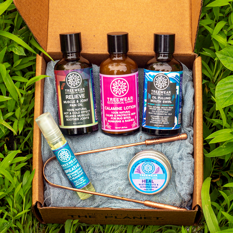 TreeWear Natural Wellness Kit comes in Plastic-free Packaging