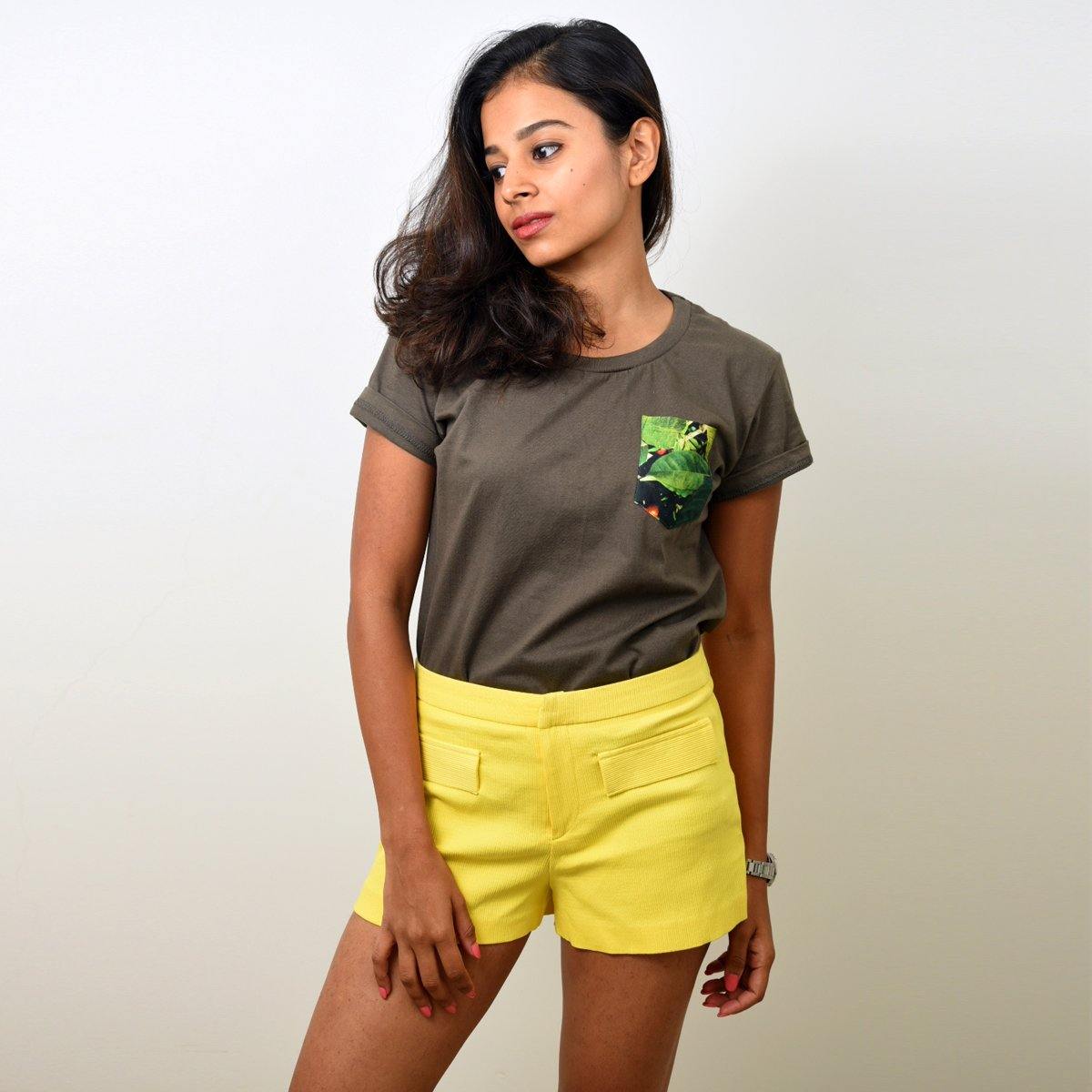 Women's Green Oak Pocket T-shirt