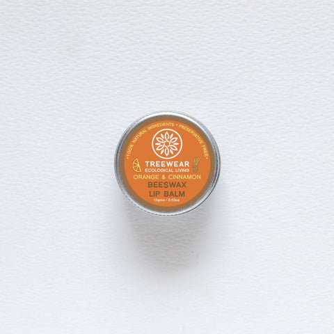 Natural Wax Lip Balm - Orange & Cinnamon