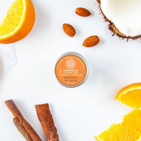Natural Wax Lip Balm - Orange & Cinnamon