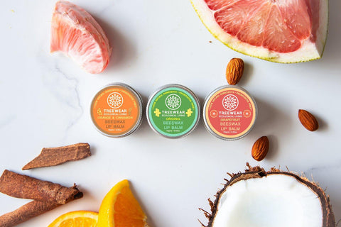 Natural Beeswax Lip Balm - Set of 3